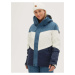 Bielo-modrá dámska zimná športová bunda s kapucou O'Neill Coral Jacket