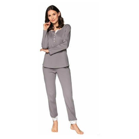Luxusní dámské pyžamo model 16167173 šedé 3XL - Cana