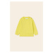 Detský bavlnený sveter Mayoral žltá farba, tenký