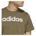 adidas ESSENTIALS SINGLE JERSEY EMBROIDERED LOGO Pánske tričko, khaki, veľkosť