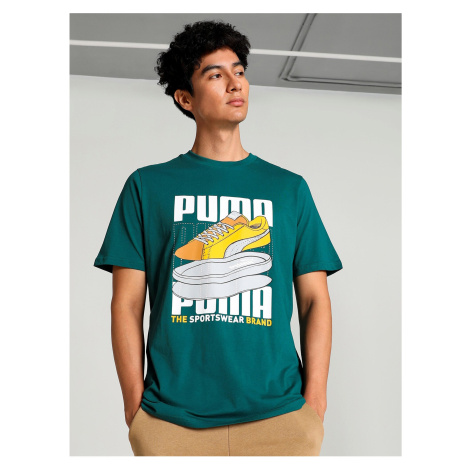 Green Men T-Shirt Puma Sneaker - Men