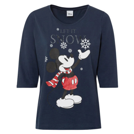 Tričko s 3/4 rukávom s Mickey Mouse potlačou bonprix