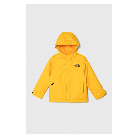 Detská bunda The North Face SNOWQUEST JACKET žltá farba