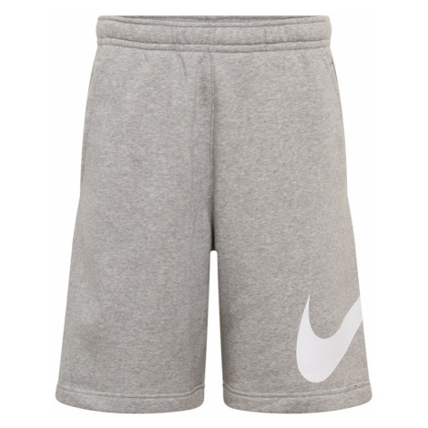 Nike Sportswear Nohavice 'Club'  sivá / biela