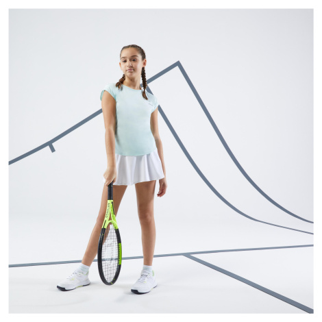 Dievčenské tričko TTS Soft na tenis zelené ARTENGO