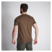 Bavlnené tričko 100 s krátkym rukávom a motívom jeleňa gaštanovohnedé