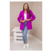 Elegant blazer with lapels purple