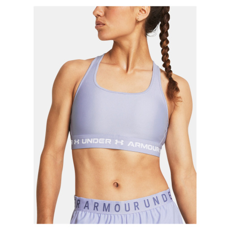 Svetlo fialová dámska športová podprsenka Under Armour Crossback Mid Bra-PPL