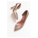 LuviShoes 653 Copper Lara Heels Women's Shoes