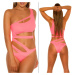 Sexy KouCla Monokini in BondageLook neonyellow