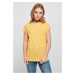 Women's T-shirt with extended shoulder dimyellow