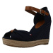 Tommy Hilfiger  BASIC OPEN TOE HIGH  Sandále Modrá