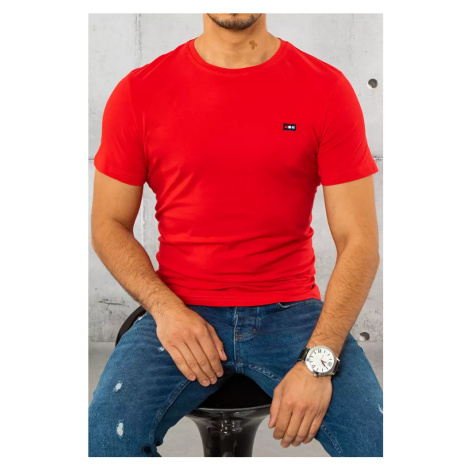 Men's Plain Red T-Shirt Dstreet