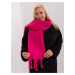 Women's fuchsia long scarf