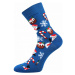 Lonka VIANOČNÝ SNEHULIAK 2P Ponožky, modrá, veľkosť