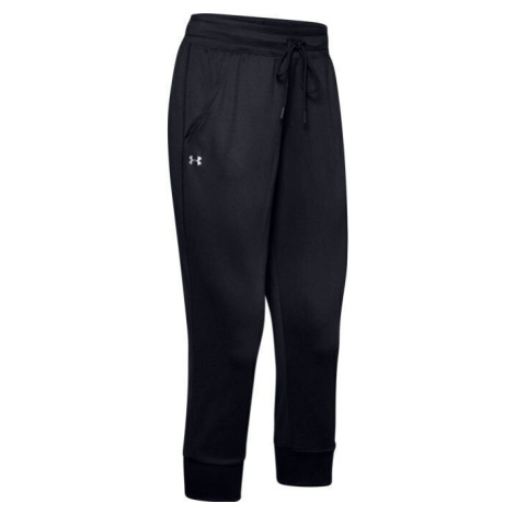 Under Armour Tech Capri Black/Metallic Silver Fitness nohavice