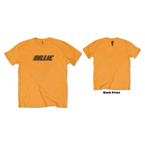 Billie Eilish tričko Racer Logo & Blohsh Oranžová