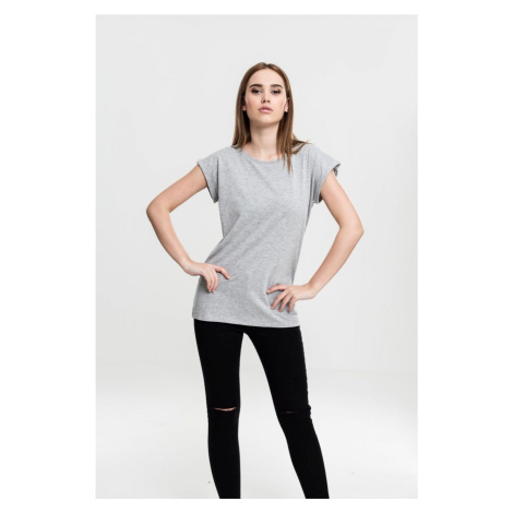 Women's T-shirt with extended shoulder grey Urban Classics