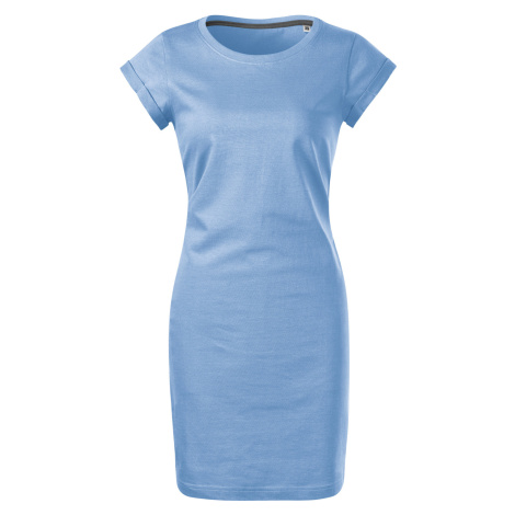 Malfini Freedom Dámske bavlnené šaty 178 nebesky modrá