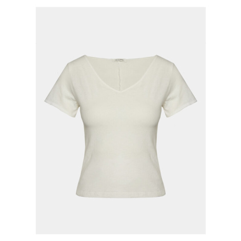 American Vintage Tričko Aksun AK02DE24 Biela Regular Fit