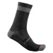 CASTELLI Cyklistické ponožky klasické - ALPHA 18 - čierna