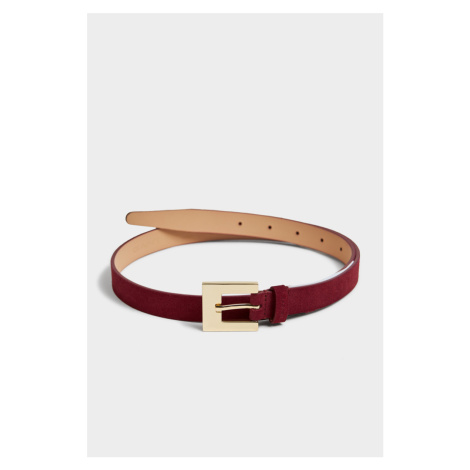 OPASOK GANT SLIM SUEDE BELT PLUMPED RED