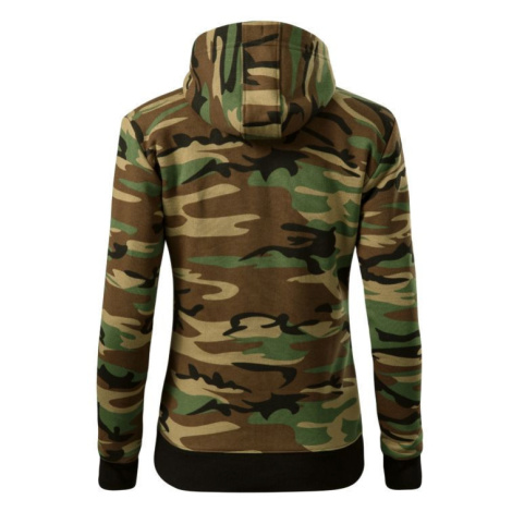 Dámska mikina Camo Zipper W MLI-C2033 zelená maskačová - Malfini