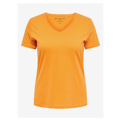 Topy a tričká pre ženy ONLY CARMAKOMA - oranžová