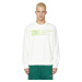 Diesel Mikina - S-GINN-E3 SWEAT-SHIRT biela