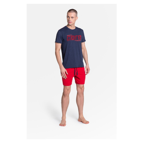 Oxford Pajamas 38285-59X Navy Blue-Red Henderson