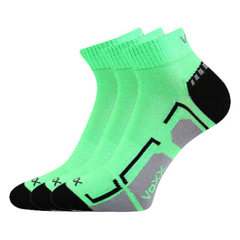 VOXX ponožky Flashik neónovo zelené 3 páry 112849