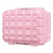 KONO malý toaletný kufrík na batožinu - 10L - ružový - ABS