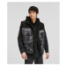 Vesta Karl Lagerfeld Jeans Klj Blocked Puffer Vest Aop Bandana Black