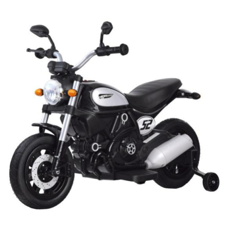 Čierna elektrická motorka pre deti