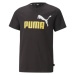 Puma ESS + 2 COL LOGO TEE Chlapčenské tričko, čierna, veľkosť