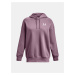 Fialová mikina Under Armour Essential Flc OS Hoodie