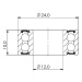 Ložisko kuličkové MAX CB-630 3901V double row LLU 12x24x10