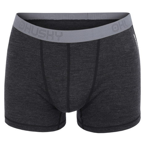 Merino thermal underwear HUSKY Boxers men's black