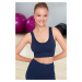 Trendyol Dark Navy Seamless/Seamless Support/Shaping Knitted Sports Bra