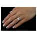 Oceľový prsteň - snubný - pre ženy RC2027-Z