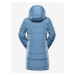 Modrý dievčenskú zimnú prešívaný kabát ALPINE PRE EDORO