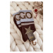 Women's cotton socks GO-GO WITH FUR COSAS BROWN