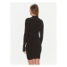 Calvin Klein Úpletové šaty Iconic K20K206119 Čierna Slim Fit