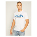 Calvin Klein Tričko Shadow Logo K10K105569 Biela Regular Fit