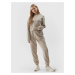 Women's jogger sweatpants with the addition of modal 4F - beige