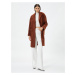 Koton oversize dlhý kyticový kabát, dvojradový, vrecko detailne podšité.