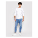 Calvin Klein Jeans Mikina Embroidered Logo J30J314536 Biela Regular Fit