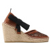 Pinko Espadrilky Patty Sandalo PE 22 BLKS1 1H211A Y86A Hnedá