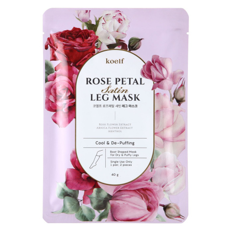 Petitfee & Koelf Rose Petal Satin Leg Mask 40 g / 2 pcs