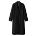 MANGO Prechodný kabát 'gauguin'  čierna